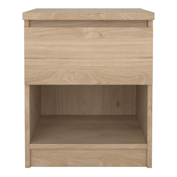 Moderno Bedside  1 Drawer 1 Shelf in Jackson Hickory Oak | Self Assembly