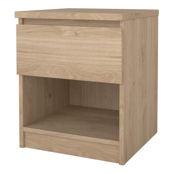 Moderno Bedside  1 Drawer 1 Shelf in Jackson Hickory Oak | Self Assembly