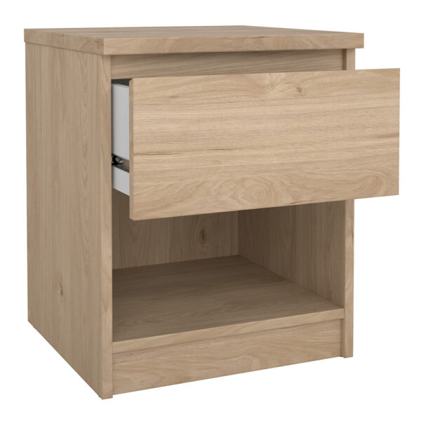Moderno Bedside  1 Drawer 1 Shelf in Jackson Hickory Oak | Self Assembly