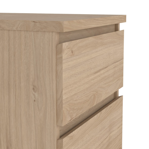 Moderno Narrow Chest of 5 Drawers in Jackson Hickory Oak | Self Assembly