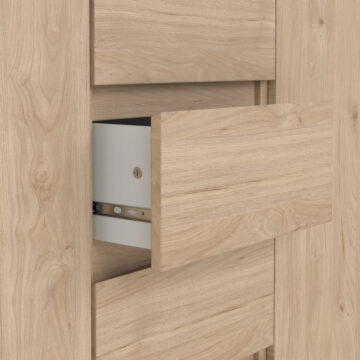 Moderno Sideboard  4 Drawers 2 Doors in Jackson Hickory Oak