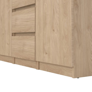 Moderno Sideboard  4 Drawers 2 Doors in Jackson Hickory Oak