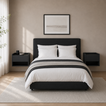 Torquay Grey Floating Pair of 1 Drawer Bedside Tables | Clearance