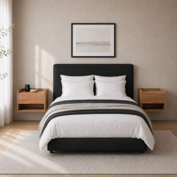 Torquay Floating Pair of 1 Drawer Bedside Tables | Oak Finish
