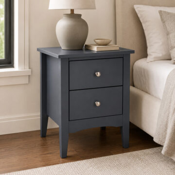 Saint Cloud Blue 2 Drawer Petite Bedside Cabinet