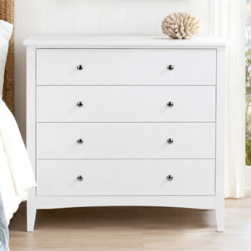 Saint Cloud 4 Drawer Chest | White