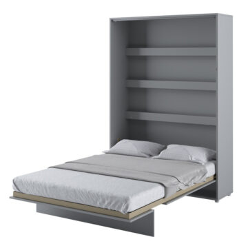 Vertical Wall Bed Concept 140cm | Matt Grey Finish