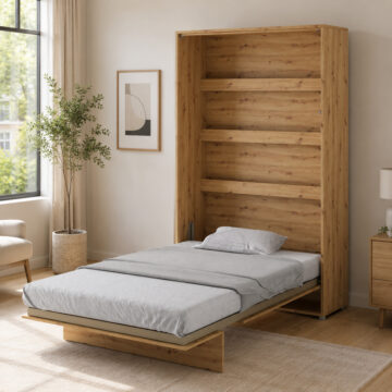 Vertical Wall Bed Concept 120cm | Oak Artisan