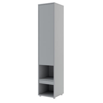 Tall Storage Cabinet for Vertical Wall Bed Concept | Grey Matt
