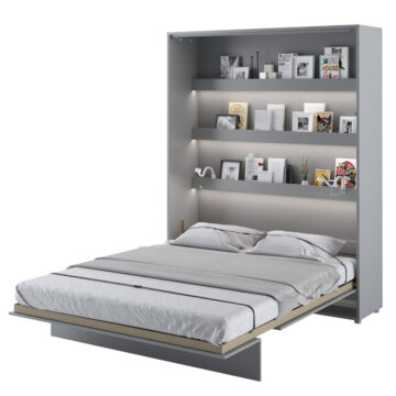 Vertical Wall Bed Concept 160cm | Matt Grey Finish