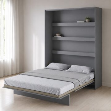 Vertical Wall Bed Concept 180cm | Grey Matt