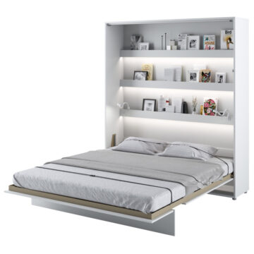 Vertical Wall Bed Concept 180cm | Matt White Finish