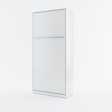 Vertical Wall Bed Concept 90cm | Matt White Finish