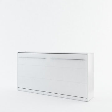 Horizontal Wall Bed Concept 90cm | White Matt