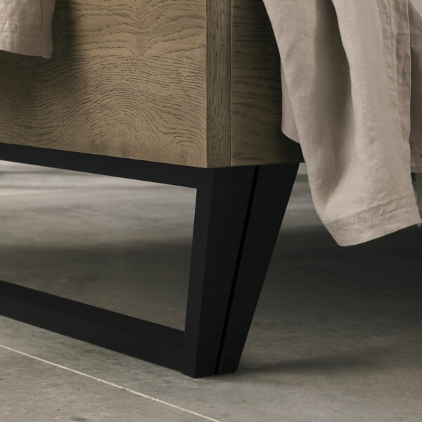Wimborne Weathered Oak Low End Footend Double Bedstead
