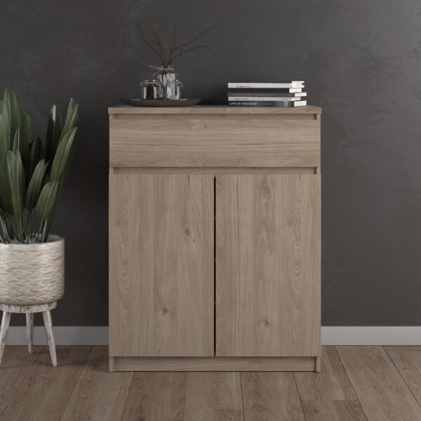 Moderno Sideboard  1 Drawer 2 Doors in Jackson Hickory Oak | Self Assembly