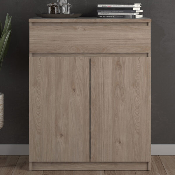 Moderno Sideboard  1 Drawer 2 Doors in Jackson Hickory Oak | Self Assembly