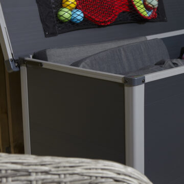 Caspian 4×2 Cushion Box | Dark Grey