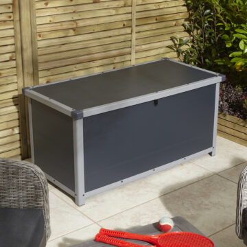 Caspian 4x2 Cushion Box | Dark Grey