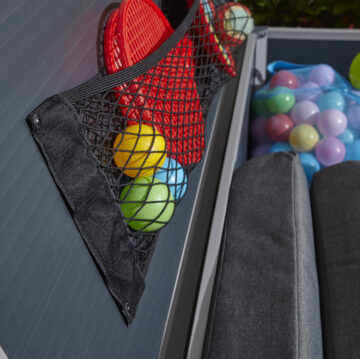 Caspian 4×2 Cushion Box | Dark Grey