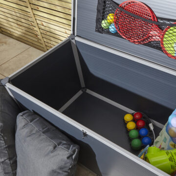 Caspian 4×2 Cushion Box | Dark Grey