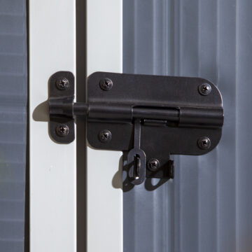 Caspian 4×3 Plastic Apex Shed | Dark Grey