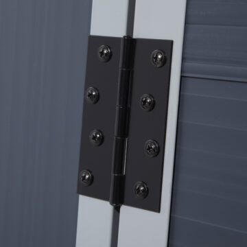 Caspian 4×3 Plastic Apex Shed | Dark Grey