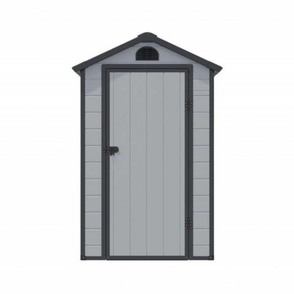 Caspian 4x6 Plastic Apex Shed | Light Grey