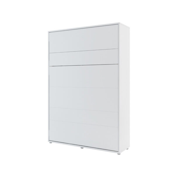 Vertical Wall Bed Concept 140cm | White Matt