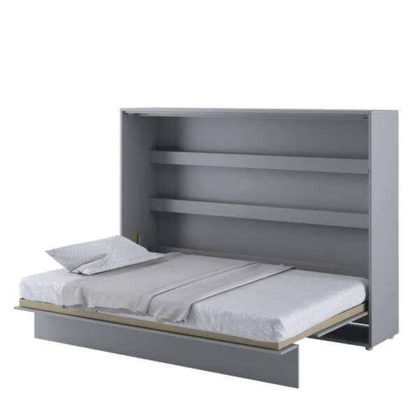 Horizontal Wall Bed Concept 140cm | Grey Matt