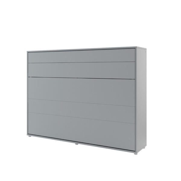 Horizontal Wall Bed Concept 140cm | Grey Matt