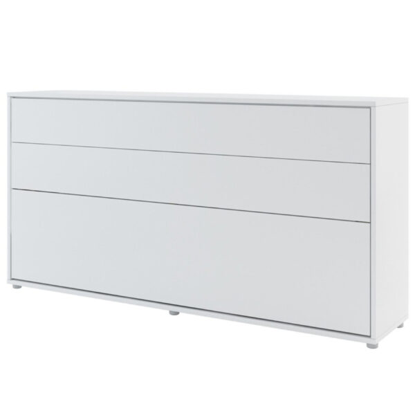 Horizontal Wall Bed Concept 90cm | White Matt