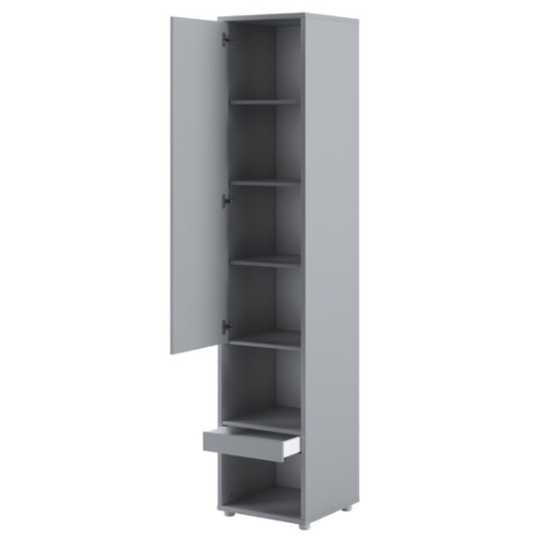Tall Storage Cabinet for Vertical Wall Bed Concept | Grey Matt | Clearance