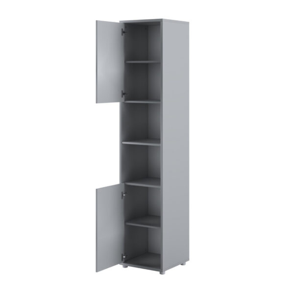 Tall Storage Cabinet for Vertical Wall Bed Concept | Grey Matt | Clearance