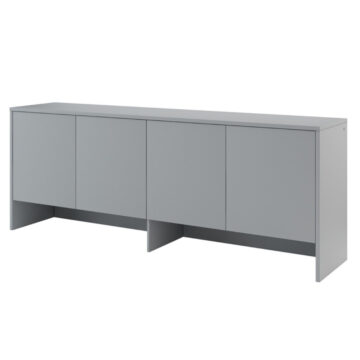 Over Bed Unit for Horizontal Wall Bed Concept 120cm | Grey Matt