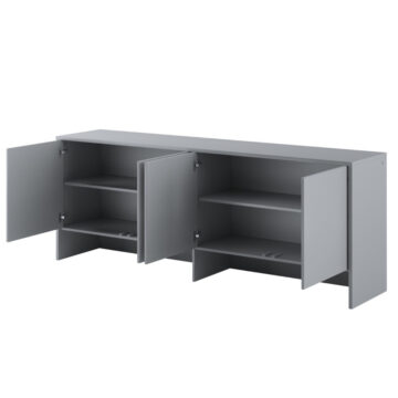 Over Bed Unit for Horizontal Wall Bed Concept 120cm | Grey Matt