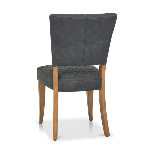 Calgary Upholstered Dining Chair | Dark Grey | Pair