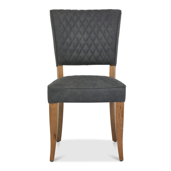 Calgary Upholstered Dining Chair | Dark Grey | Pair