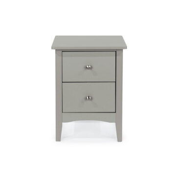 Saint Cloud Grey 2 Drawer Bedside Cabinet