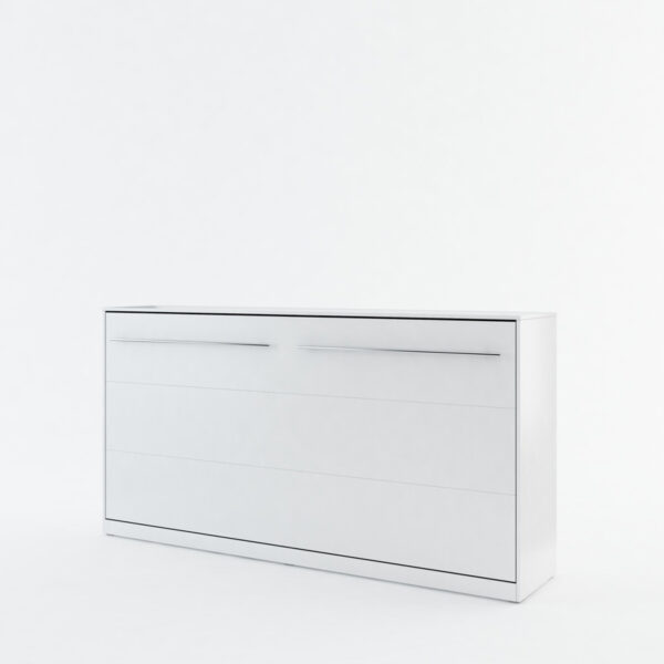 Horizontal Wall Bed Concept 90cm | White Matt