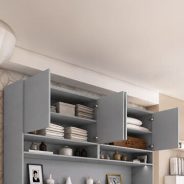 Over Bed Unit for Horizontal Wall Bed Concept 120cm | Grey Matt