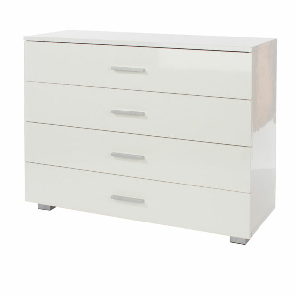 White Clermont 4 Chest Of Drawers