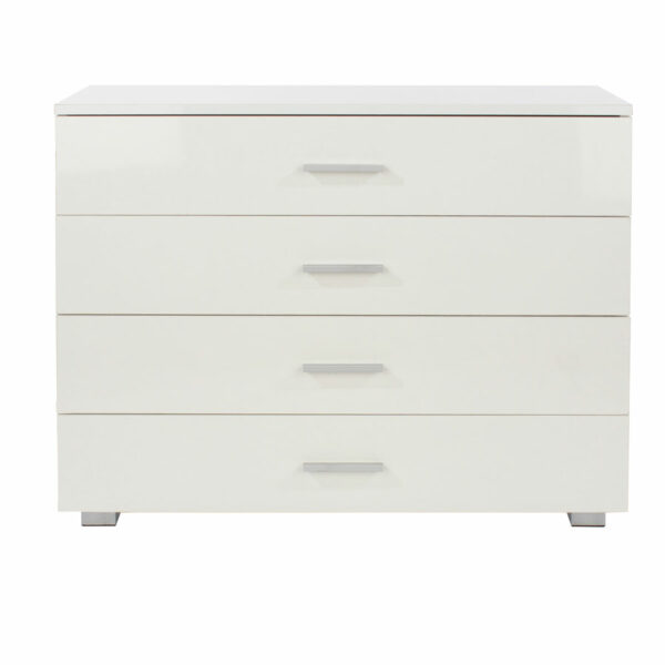 White Clermont 4 Chest Of Drawers
