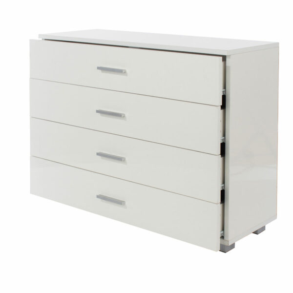 White Clermont 4 Chest Of Drawers