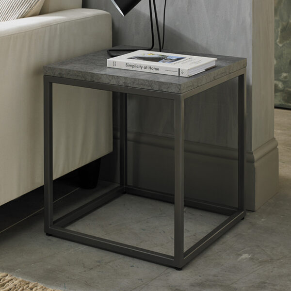 Padua Zinc & Dark Grey Side Table