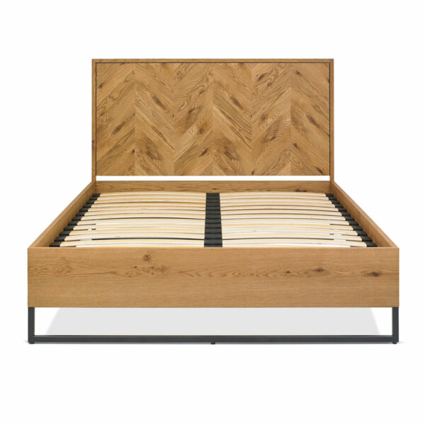 Lambourne Rustic Oak Panel Super King Size Bedstead
