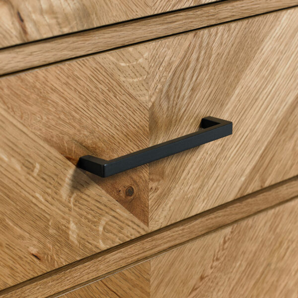 Lambourne Rustic Oak 5 Drawer Tall Chest