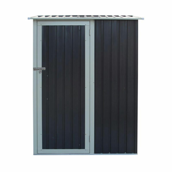 Savannah 5x3 Metal Pent Shed | Dark Grey