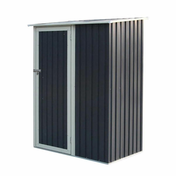 Savannah 5x3 Metal Pent Shed | Dark Grey