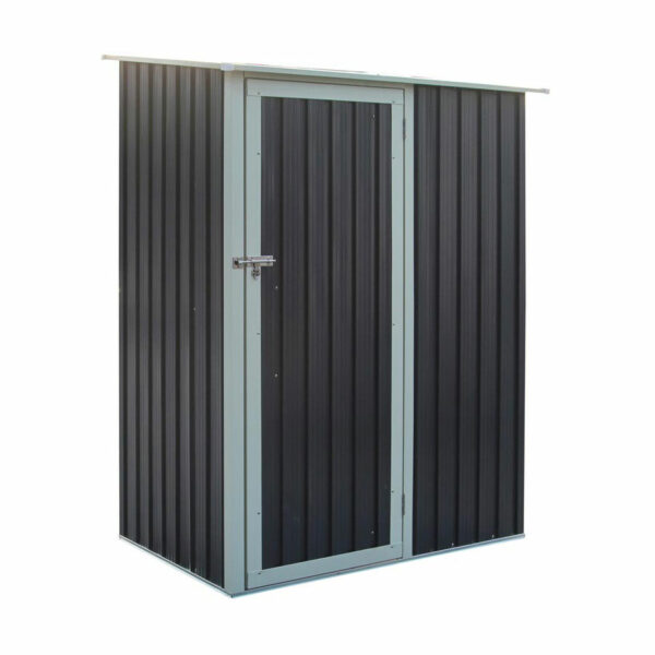 Savannah 5x3 Metal Pent Shed | Dark Grey